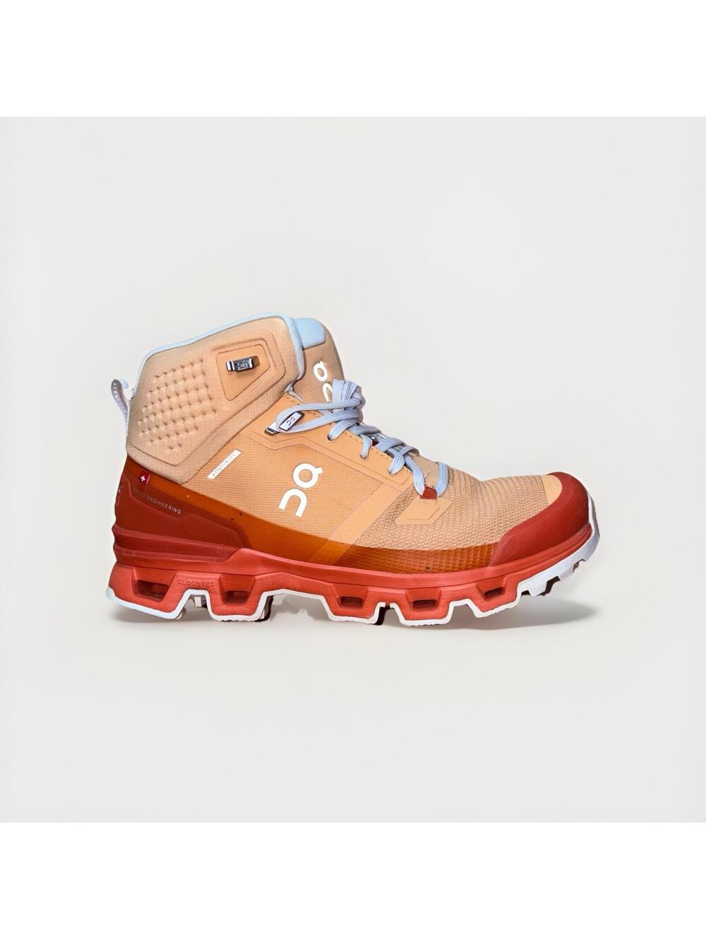On Running Cloudrock Waterproof Hiking Boots Women’s 8.5 EU 40 Peach Orange
